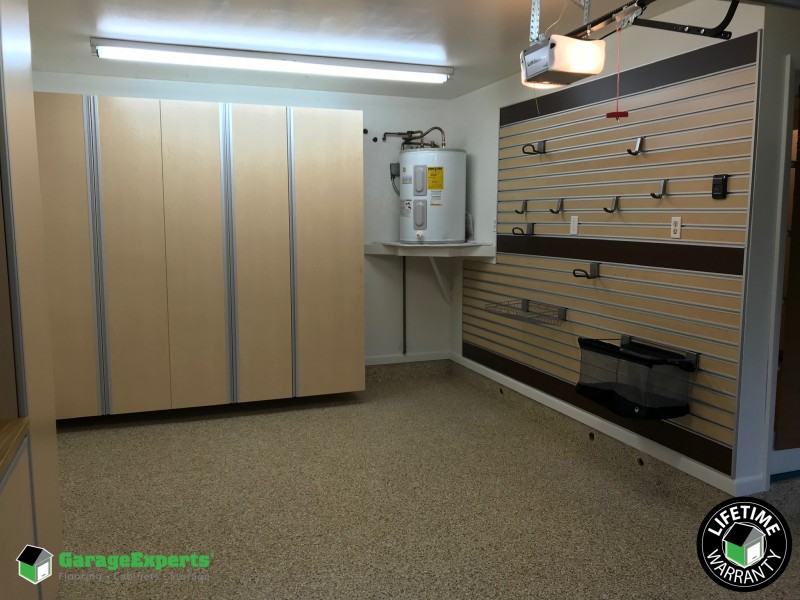 Complete Garage Makeover Epoxy Floor Garage Cabinets And