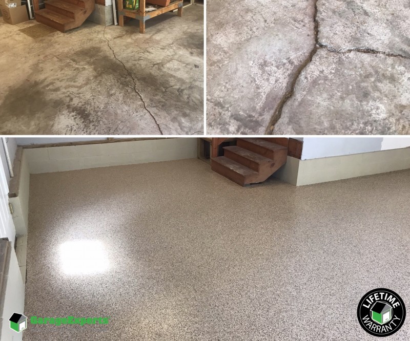 Residential Garage Epoxy Flooring In Yorktown Va Garage Experts