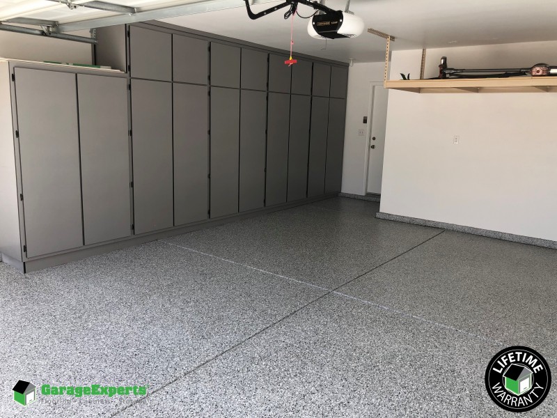 Epoxy Flake system installed in Enterprise NV | Garage ...