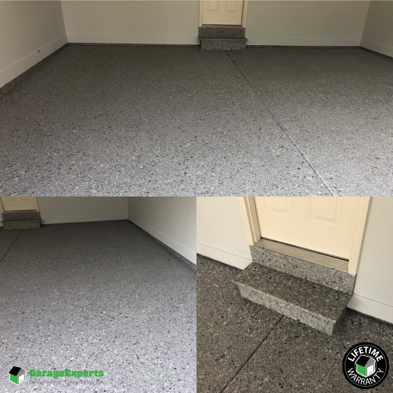 Residential 2 Door Garage Epoxy Flooring In Chesterfield Mo