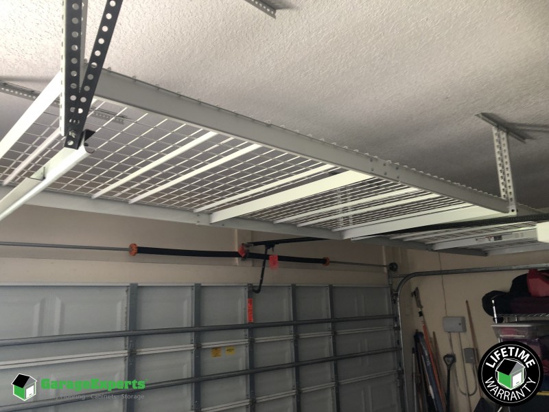 Epoxy Garage Floor Coating In Rockledge Florida Overhead Racks