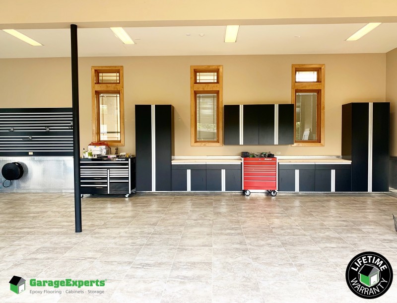 Residential Garage Cabinet Storage Solution In Frankfort Il