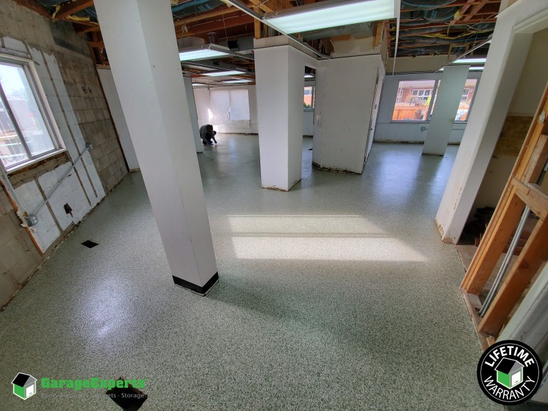 Commercial Underdog Rescue Epoxy Flooring In St Louis Park Mn