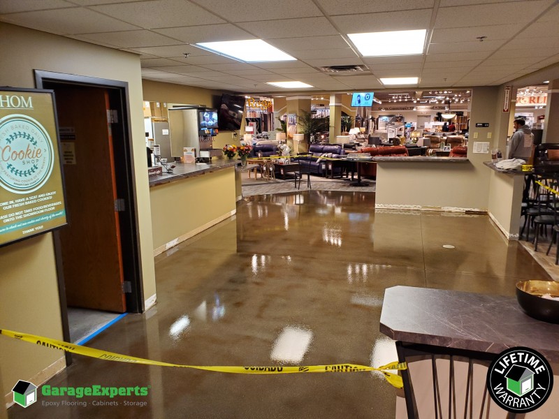 Commercial Hom Furniture Epoxy Flooring In Woodbury Mn Garage