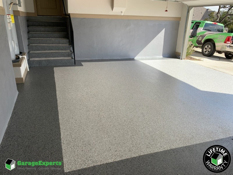 Residential Garage Epoxy Flooring in San Antonio, Texas Garage
