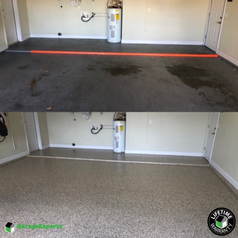 2 Car Epoxy Garage Floor In Lakeland Fl Garage Experts Of Lakeland