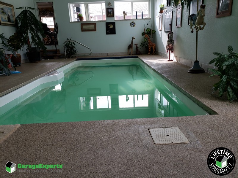 Finished indoor pool | Garage Experts of Colorado Springs