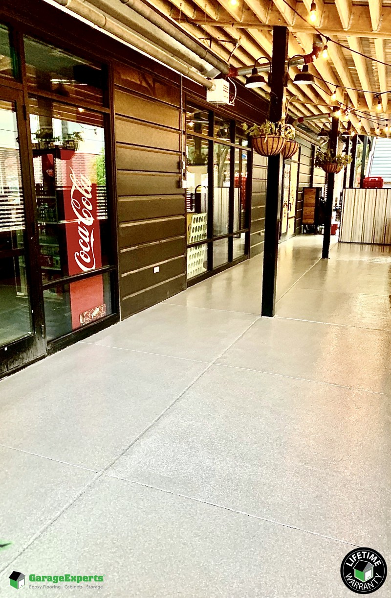 Commercial Outdoor Patio Epoxy Flooring In Omaha Ne Garage