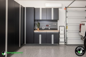 Residential Garage Epoxy Flooring and Cabinet Storage Solution in Gurley, Al