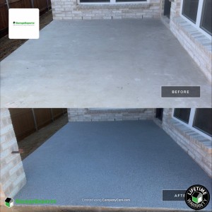 Residential Patio Epoxy Flooring in Celina, Tx