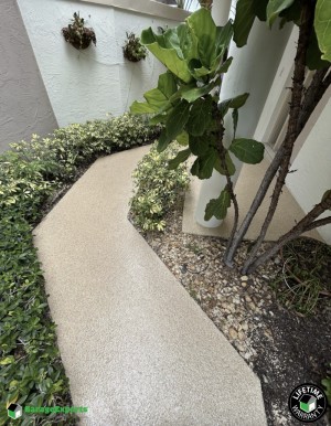 Residential Patio Polyaspartic And Epoxy Flooring in Palm Beach Gardens, Fl