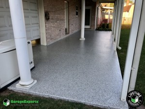 Residential Patio Epoxy Flooring in St Rose, Louisiana