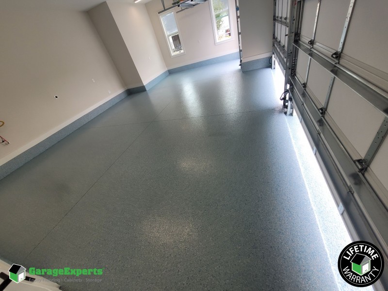 Residential Garage Epoxy Flooring in Watersound Origins Inlet Beach, Florida