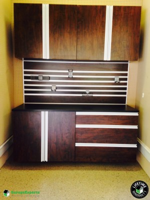 Residential Garage Epoxy Flooring and Cabinet Storage Solution in Charlotte, Nc