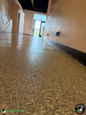 Commercial Blue Cafe In Nexton Epoxy Flooring in Summerville, Sc