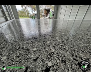 Residential Custom Blend Polyaspartic And Epoxy Flooring in Jupiter Farms, Fl