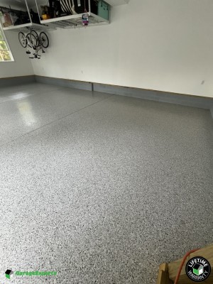 Residential Garage Epoxy Flooring in Providence Forge, Virginia