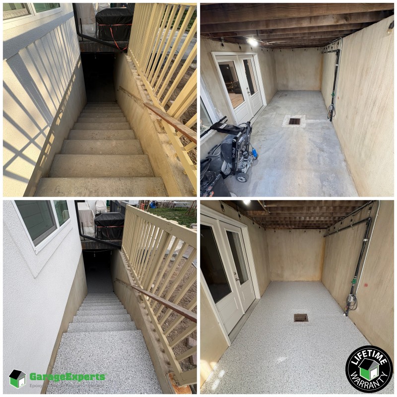 Residential Patio Epoxy Flooring in Lehi, Utah Image