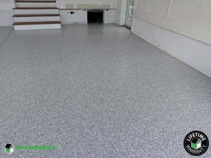 Residential Garage Epoxy Flooring in Watersound Beach At Inlet Beach, Florida
