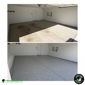 Residential Garage Epoxy Flooring in Clinton, Utah