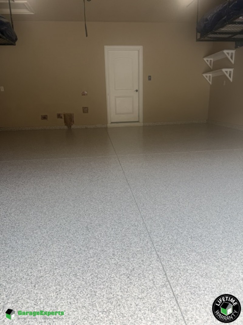 Residential 2 Car Garage Epoxy Flooring in Newburgh, In