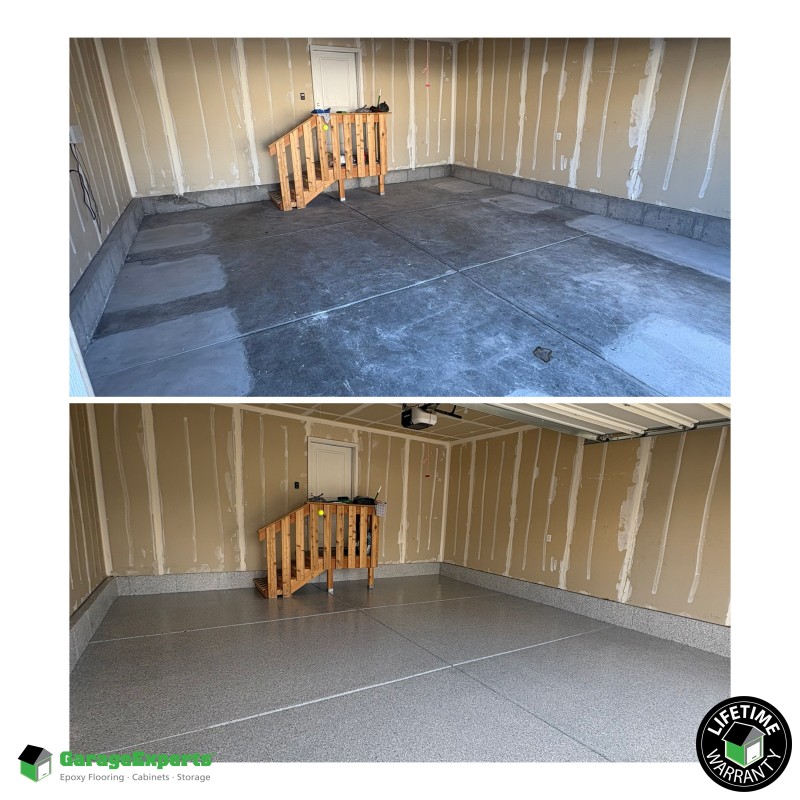 Residential Garage Epoxy Flooring in Saratoga Springs, Utah