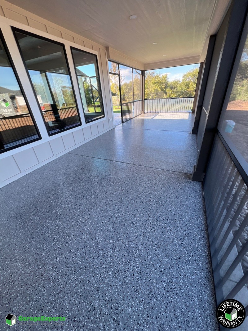 Residential Patio Epoxy Flooring in Wichita, Ks