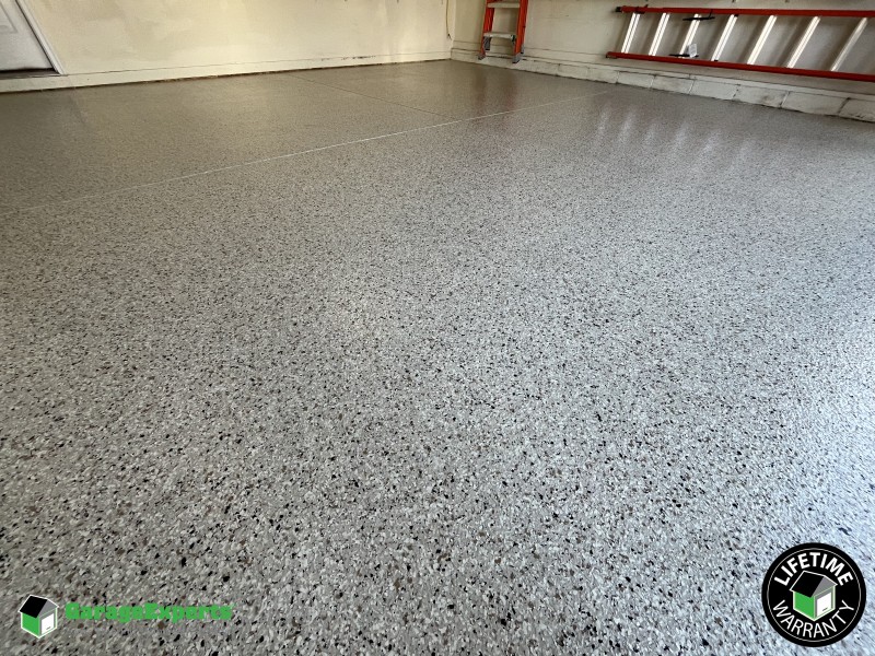 Residential Garage Epoxy Flooring in Williamsburg, Virginia