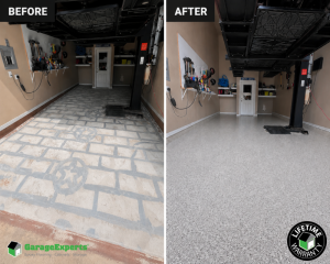 Residential Garage Epoxy Flooring in Flower Mound, Texas