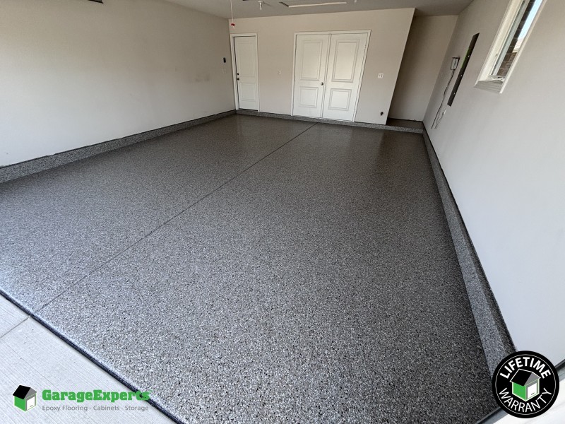 Residential Garage Epoxy Flooring in St John, In Image