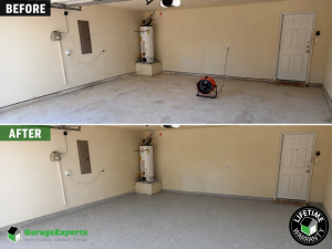 Residential Garage Epoxy Flooring in Fort Worth, Texas