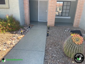Residential Sidewalk Epoxy Flooring in Marana, Az