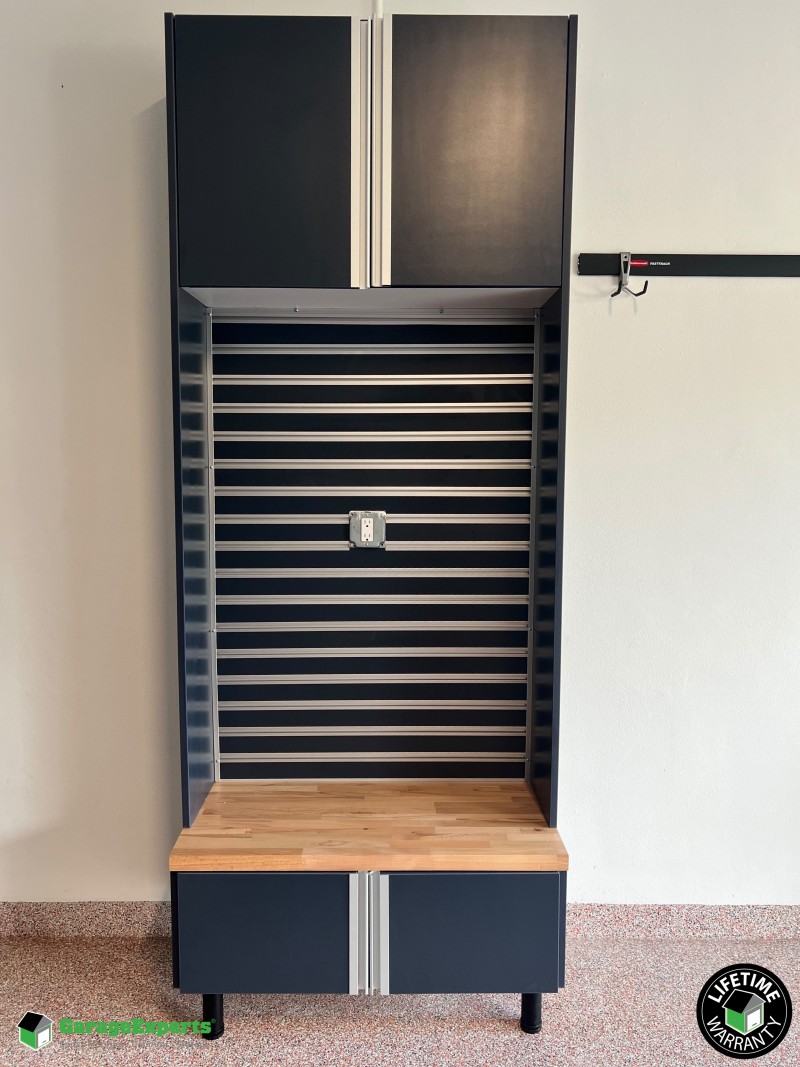 Residential Garage Epoxy Flooring and Cabinet Storage Solution in Boca Raton, Fl