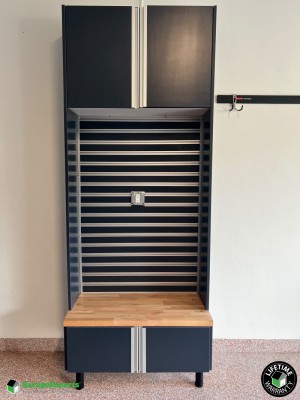 Residential Garage Epoxy Flooring and Cabinet Storage Solution in Boca Raton, Fl