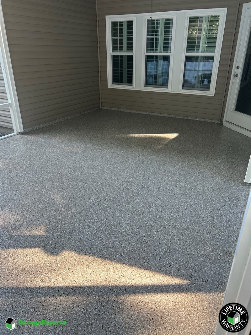 Residential Screened In Porch Epoxy Flooring in Summerville, Sc