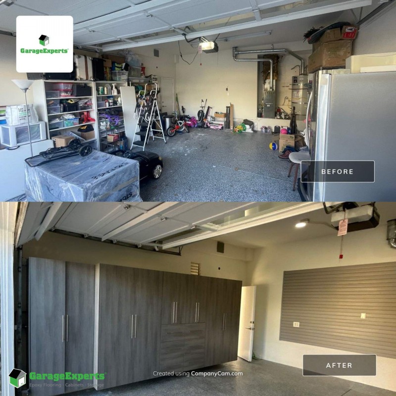 Residential Garage Cabinet Storage Solution in Long Beach, California