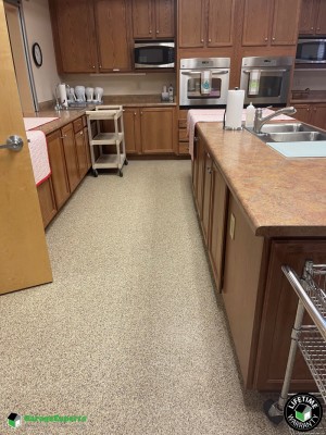 Residential Church Kitchen Epoxy Flooring in Oro Valley, Az