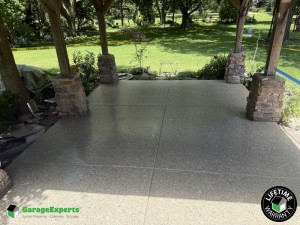 Residential Patio Epoxy Flooring in Maple Park, Il