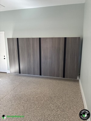 Residential Garage Cabinet Storage Solution in Bluffton, South Carolina