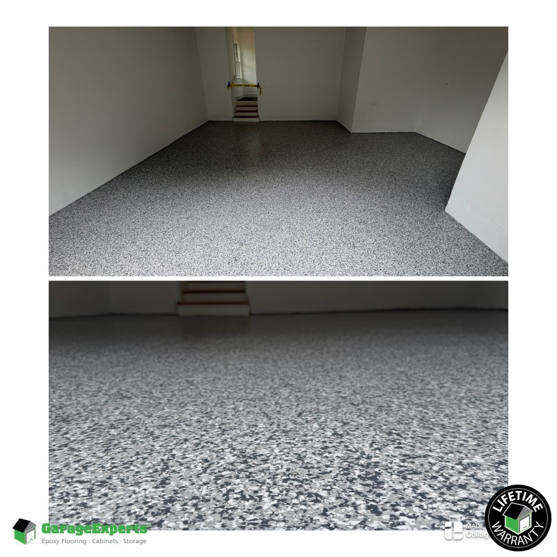 Residential Garage Floor 1 4 Gravel Epoxy Flooring in Arlington, Vir