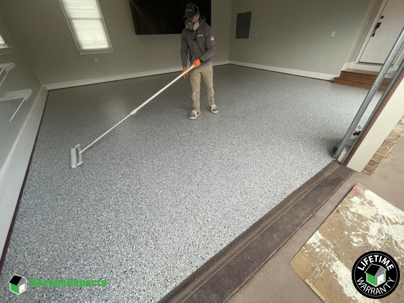 Residential Garage Epoxy Flooring in Stuarts Draft, Virginia Image
