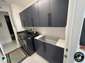 Residential Laundry Room Cabinet Storage Solution in Saint Lucie West, Fl