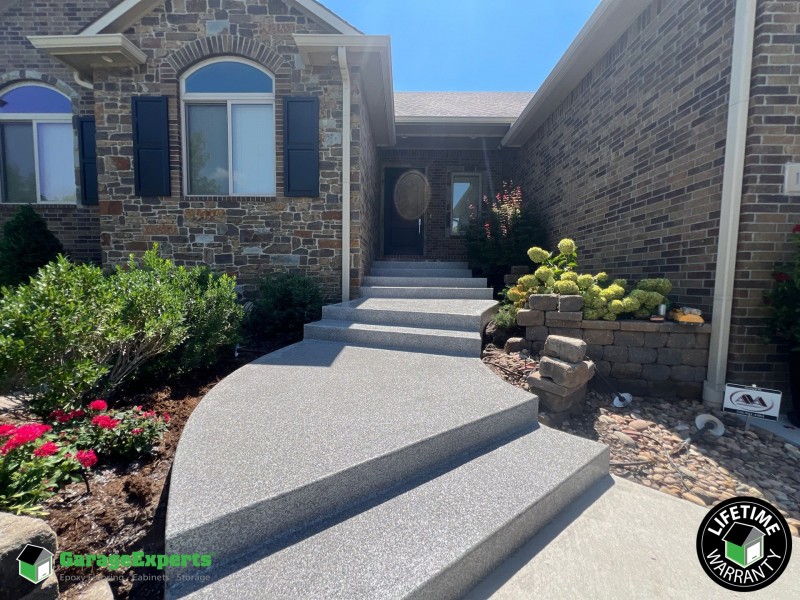 Residential Porch Epoxy Flooring in Wichita, Kansas