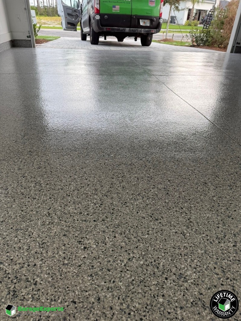 Residential Garage Epoxy Flooring in Naturewalk Inlet Beach, Florida