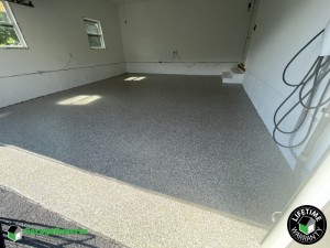Residential Garage Epoxy Flooring in Bentonville, Virginia