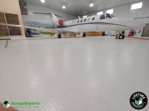 Commercial Airplane Hanger Epoxy Flooring in Middleton, Wi
