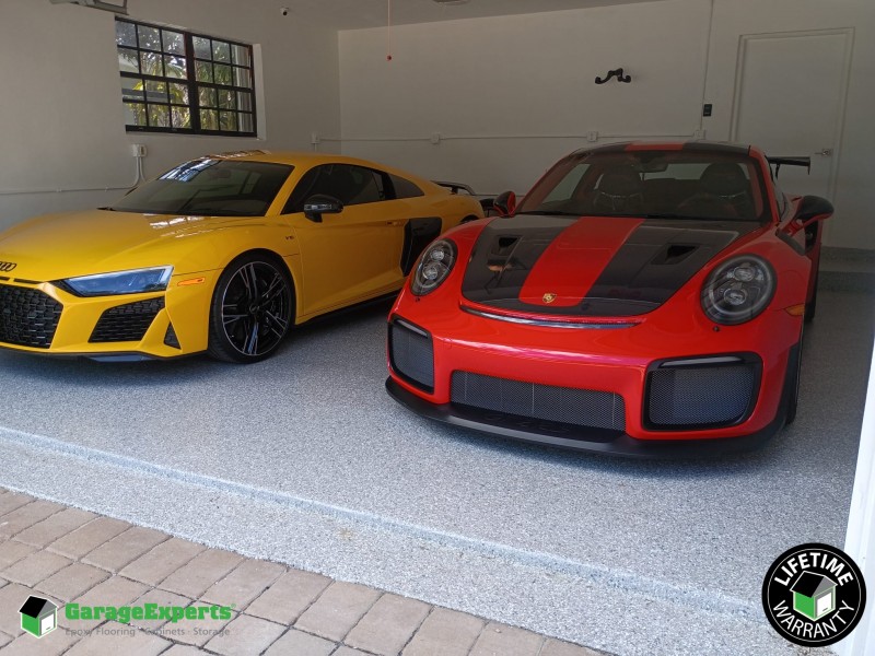 Residential Garage Epoxy Flooring in Miami, Fl