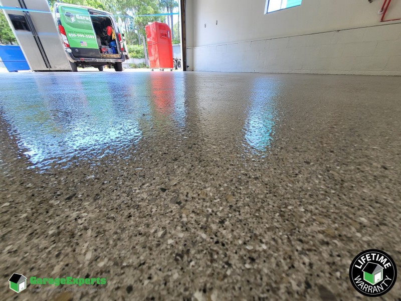Residential Garage Epoxy Flooring in Santa Rosa Beach, Florida Image