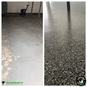 Residential Garage Epoxy Flooring in Waterford, Ct
