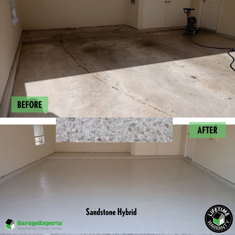 Residential Garage Epoxy Flooring in Broken Arrow, Ok
